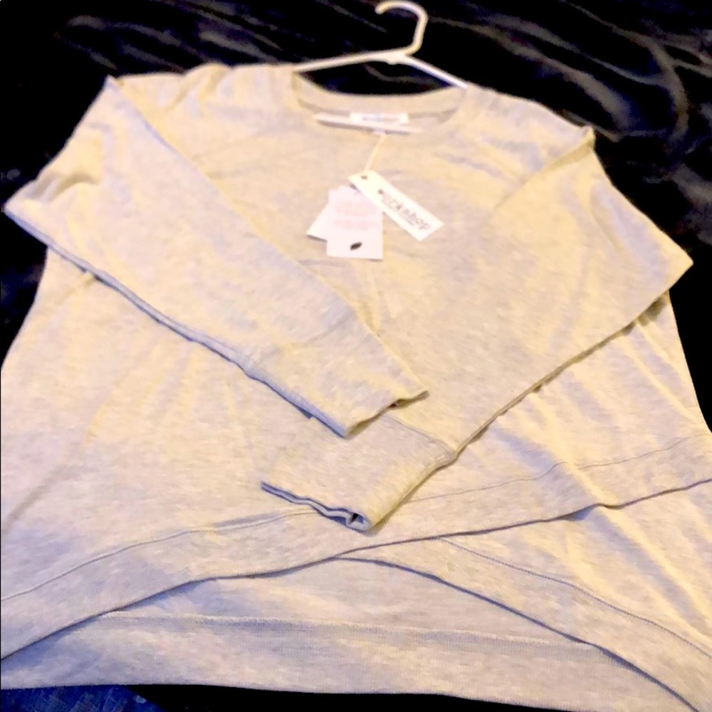 Workshop Heather light grey crew neck sweatshirt